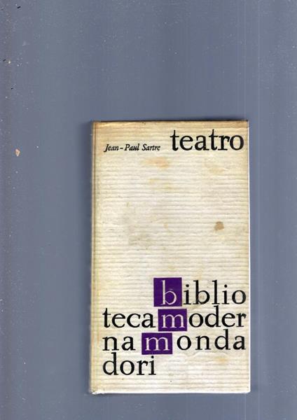 Teatro - Jean-Paul Sartre - copertina