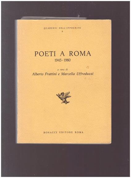 Poeti A Roma 1945-1980 - copertina