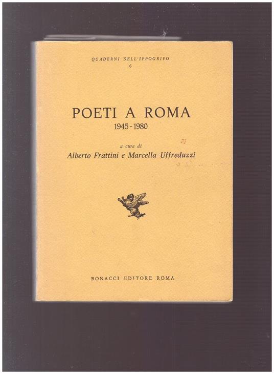 Poeti A Roma 1945-1980 - copertina