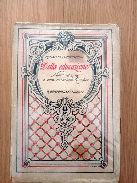 Della educazione - Raffaello Lambruschini - copertina