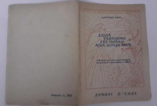 Dalla creazione der monno alla bomba acca - Gaetano Fofi - copertina