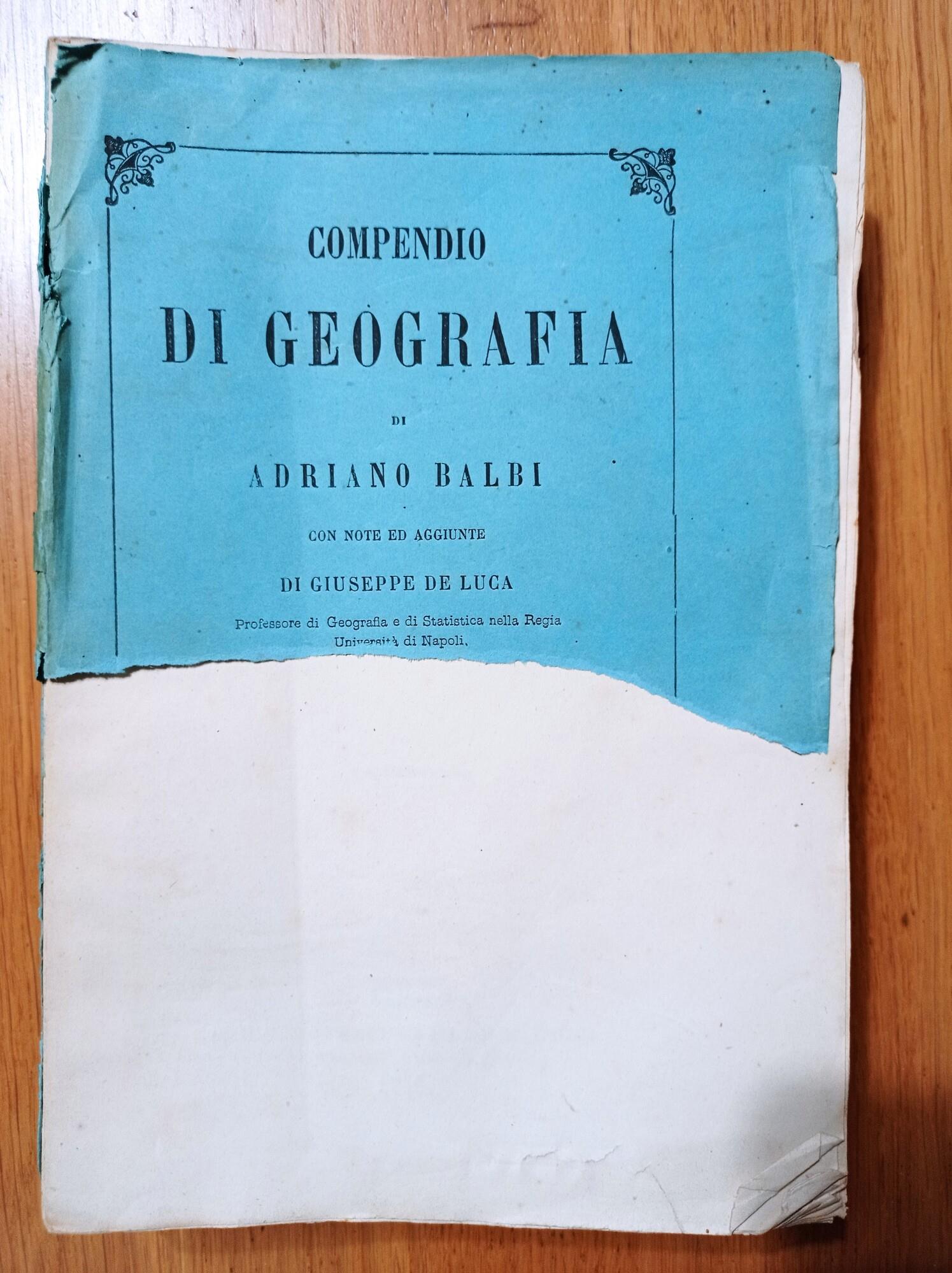 Compendio di Geografia (tre volumi)