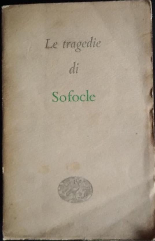 Le tragedie - Sofocle - copertina