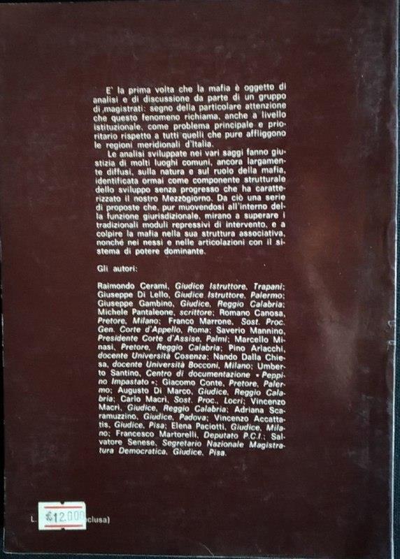 Mafia e istituzioni