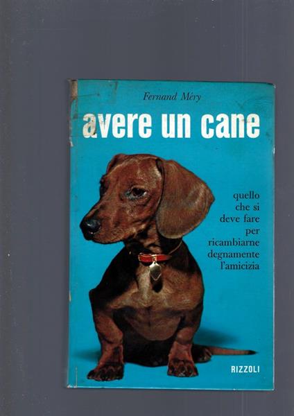 Avere Un Cane - Fernand Méry - copertina