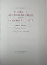 Ricerche istorico - critiche delle antichità di Este. Parte prima