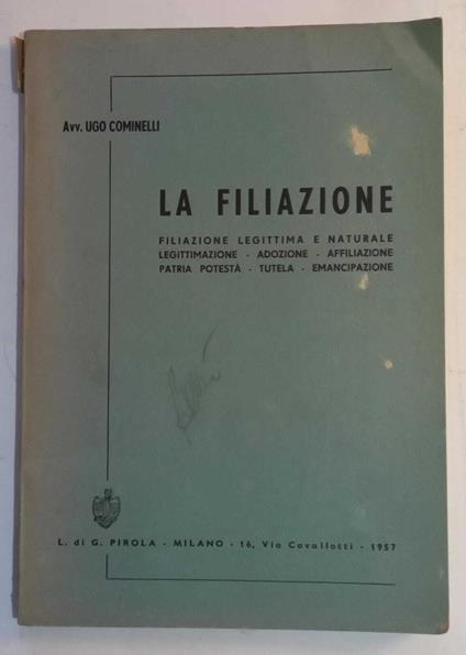 La filiazione - copertina