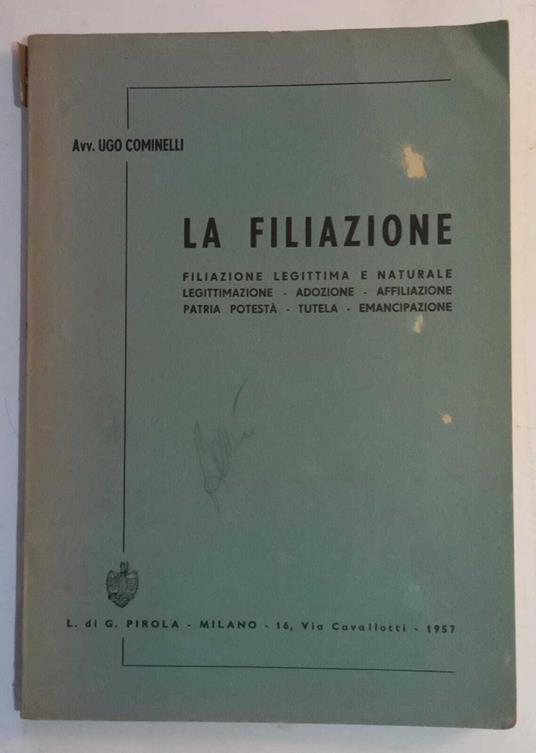 La filiazione - copertina