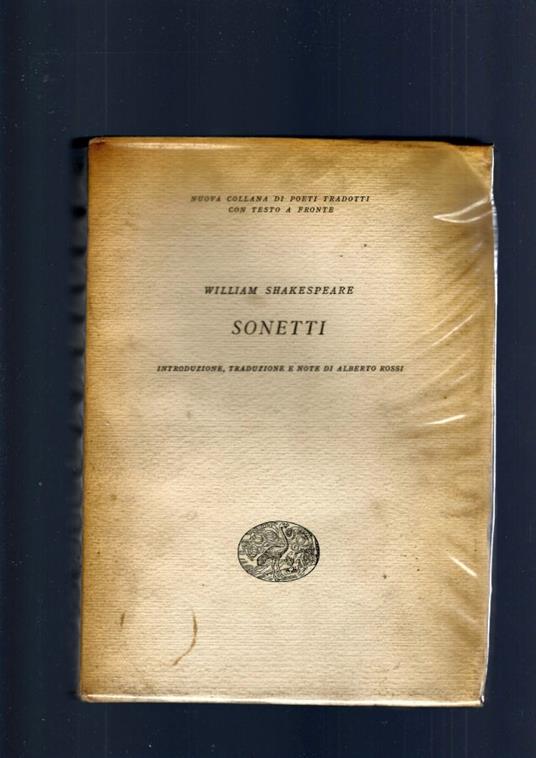 Sonetti - William Shakespeare - copertina
