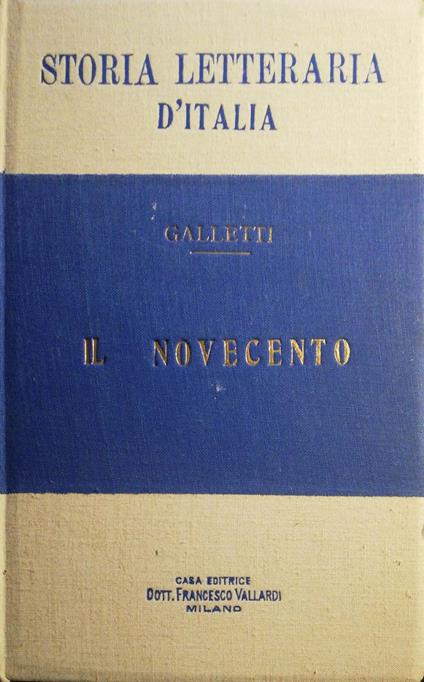 Il novecento - copertina