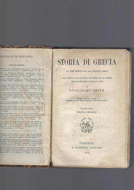 Storia Di Grecia - copertina