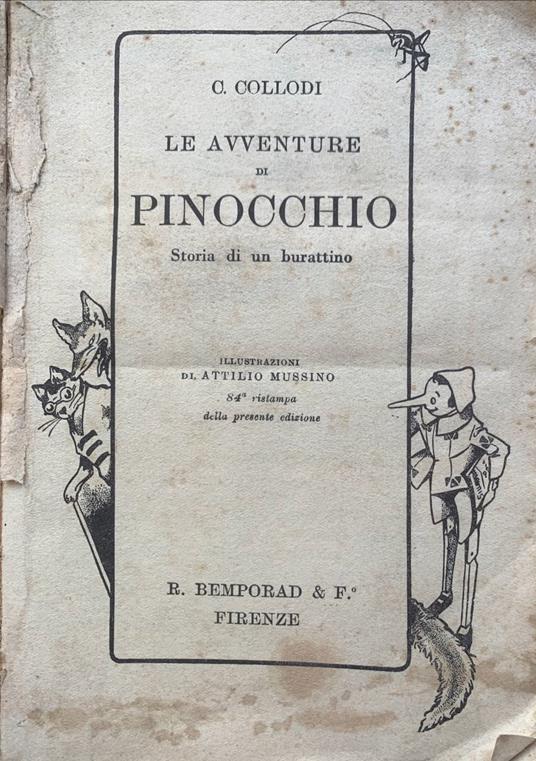 Le avventure di Pinocchio. Storia di un burattino - Carlo Collodi - copertina