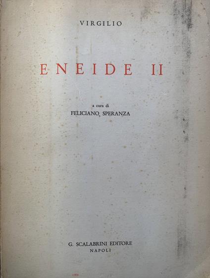 Eineide II - Virgilio - copertina