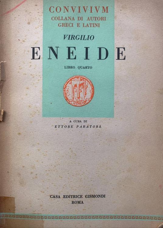 Eneide. Libro quarto - Virgilio - copertina