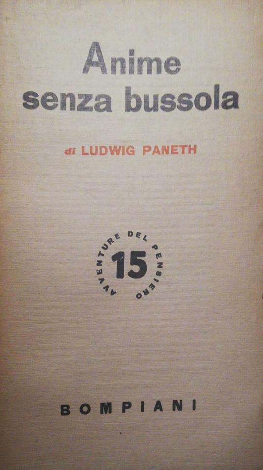 Anime senza bussola - Ludwig Paneth - copertina