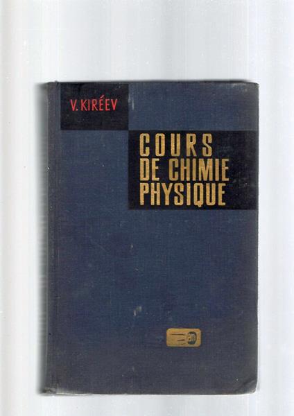 Cours De Chimie Physique - copertina