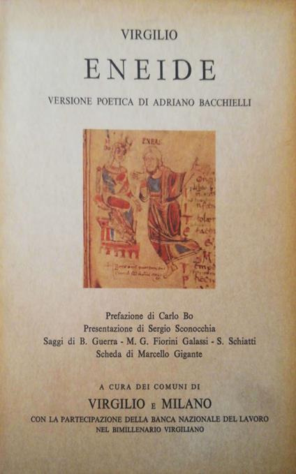 Eneide, versione poetica di Adriano Bacchielli - Virgilio - copertina
