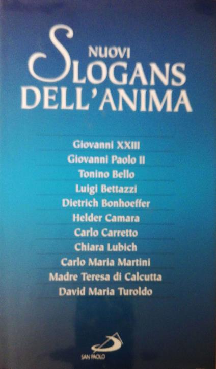 Nuovi slogans dell'anima - Anonimo - copertina