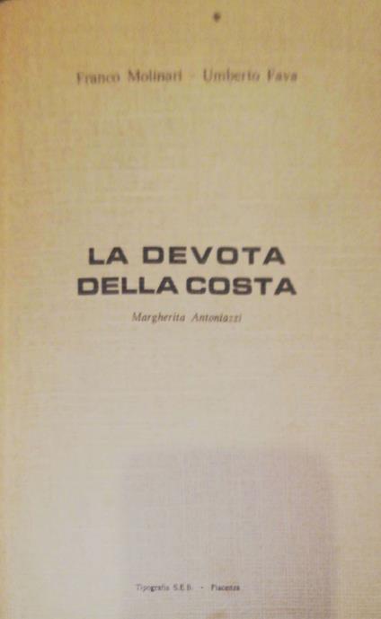 La devota della costa - copertina