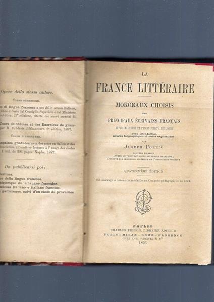 La France Litteraire - copertina