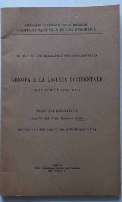 Genova e la Liguria Occidentale - copertina