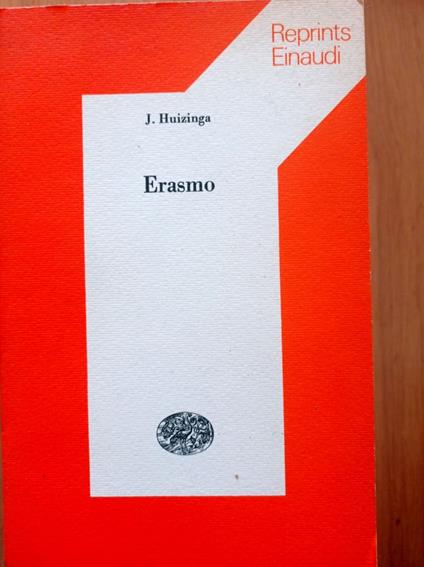 Erasmo - Johan Huizinga - copertina