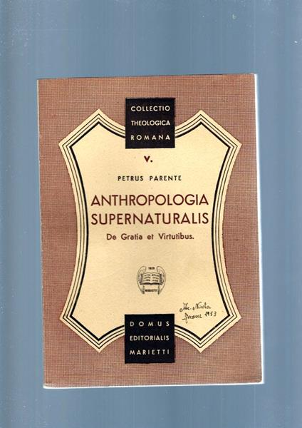 Anthropologia Supernaturalis - copertina