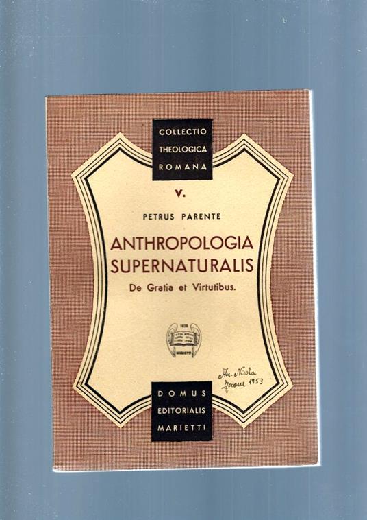 Anthropologia Supernaturalis - copertina