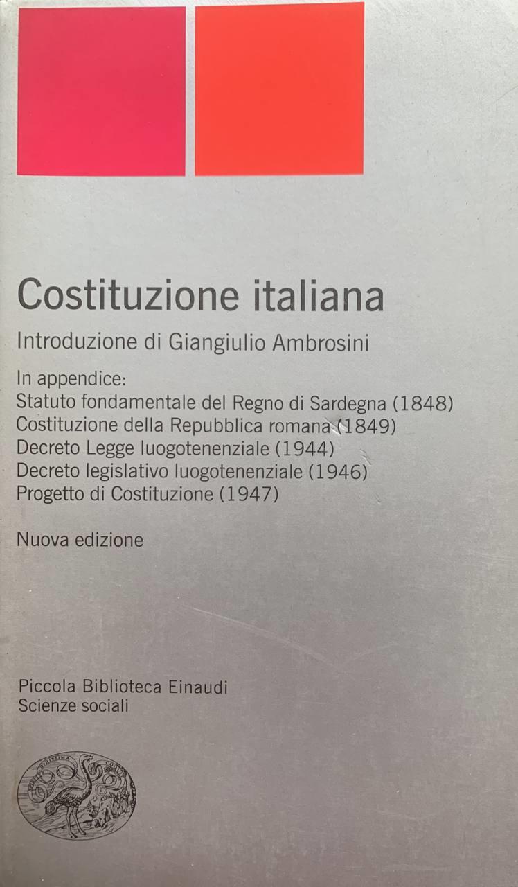 Costituzione italiana