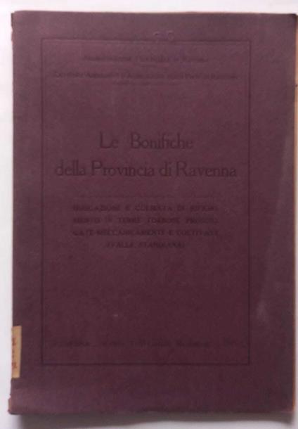 Le bonifiche della Provincia di Ravenna - copertina