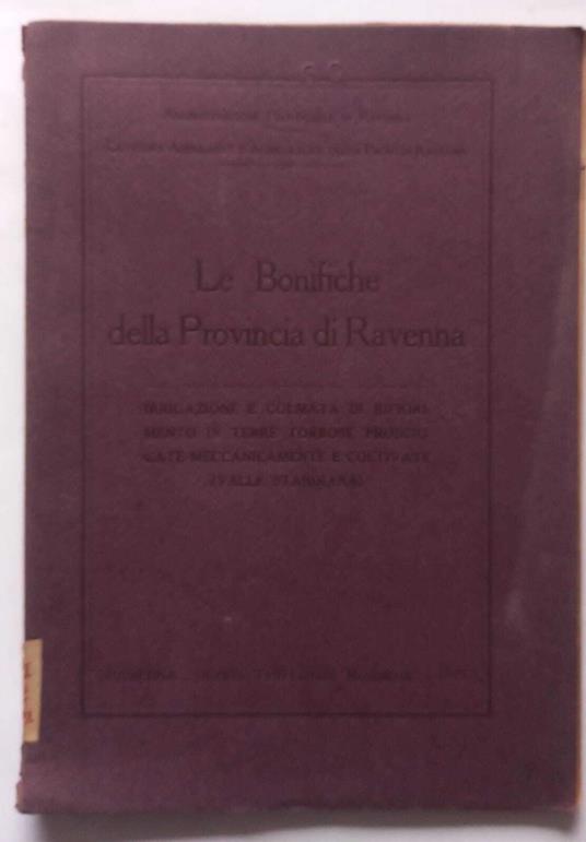 Le bonifiche della Provincia di Ravenna - copertina