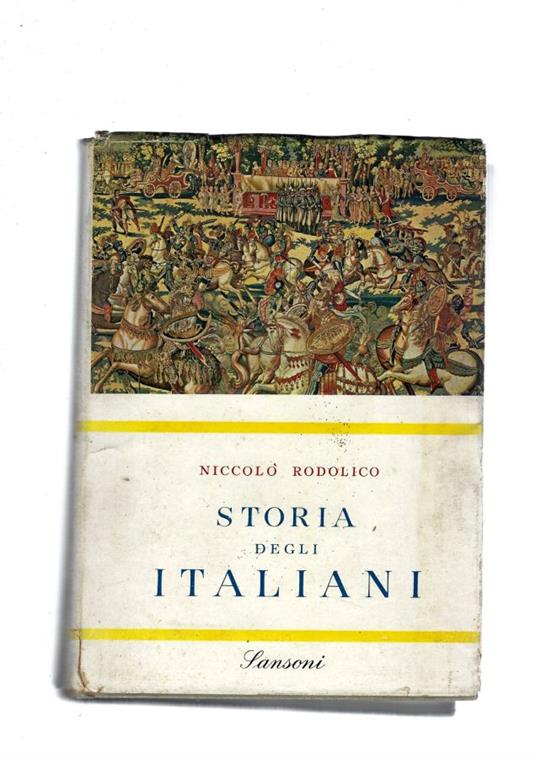 Storia Degli Italiani - Niccolò Rodolico - copertina
