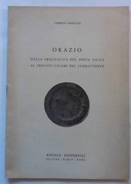 Orazio. (Estratto) - Umberto Mancuso - copertina