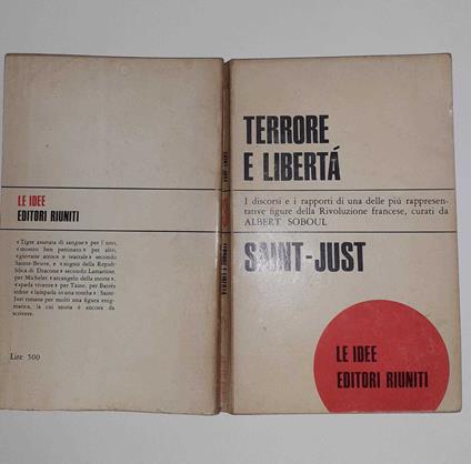 Terrore e libertà. Discorsi e rapporti - copertina