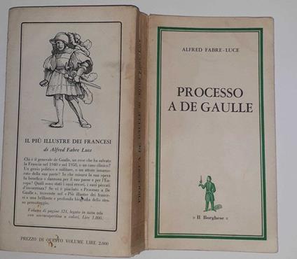 Processo a De Gaulle - Alfred Fabre Luce - copertina