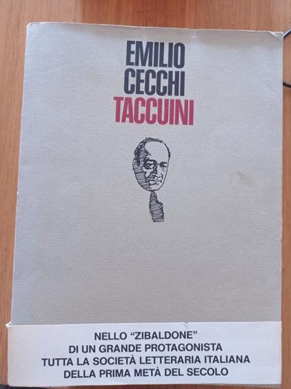 Taccuini - Emilio Cecchi - copertina