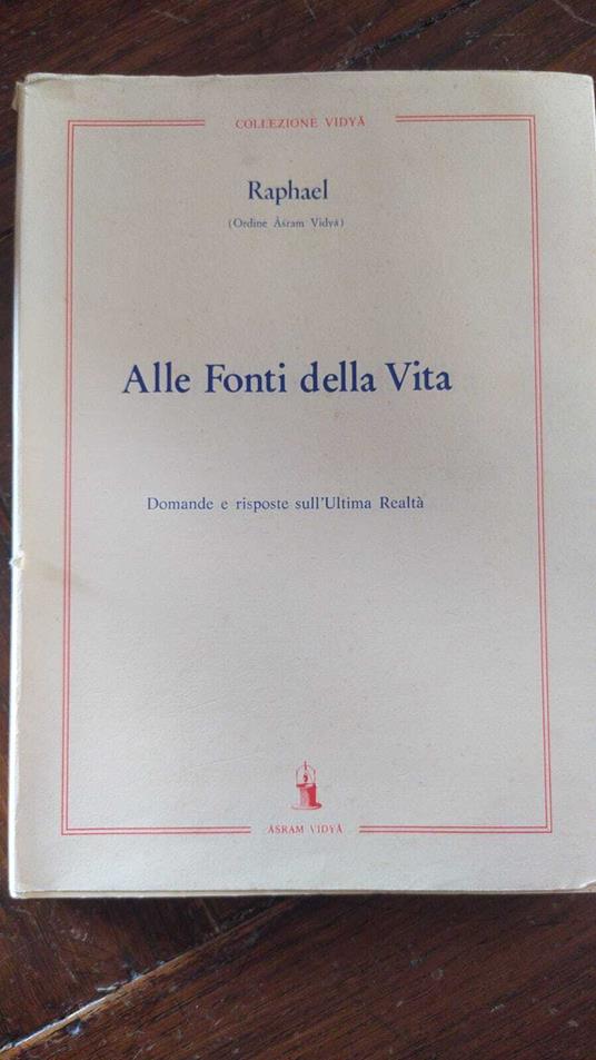 Alle fonti della vita. Domande e risposte sull'ultima Realtà - Raphael - copertina