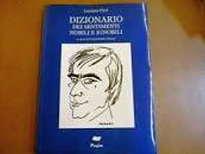 Dizionario dei sentimenti nobili e ignobili - copertina