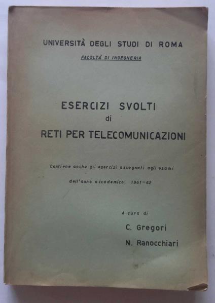 Esercizi svolti di reti per telecomunicazioni - copertina