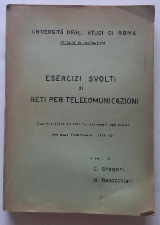 Esercizi svolti di reti per telecomunicazioni - copertina