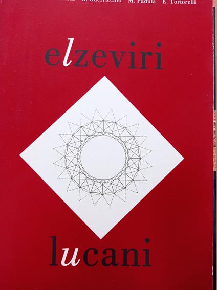 Elzeviri lucani - copertina
