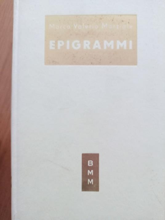 Epigrammi - M. Valerio Marziale - copertina