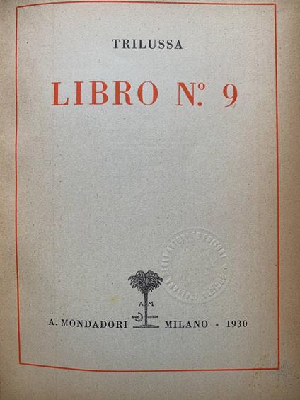 Libro n° 9 - Trilussa - copertina