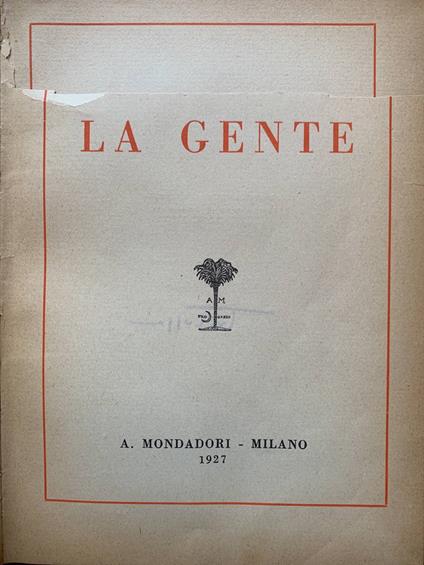 La gente - Trilussa - copertina