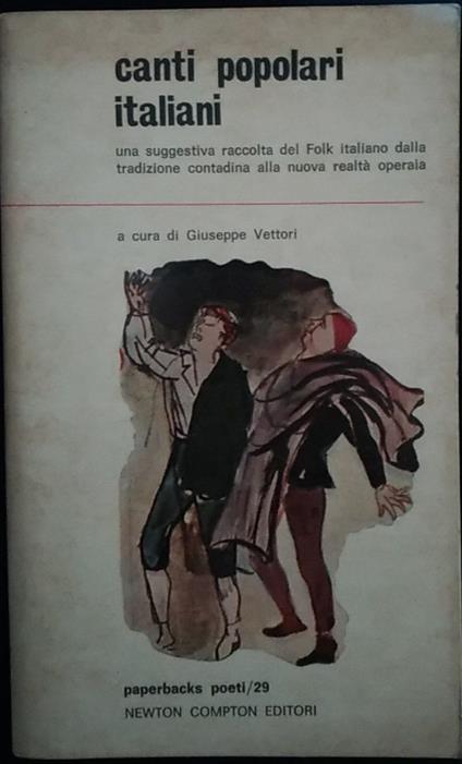 Canti popolari italiani - Giuseppe Vettori - copertina