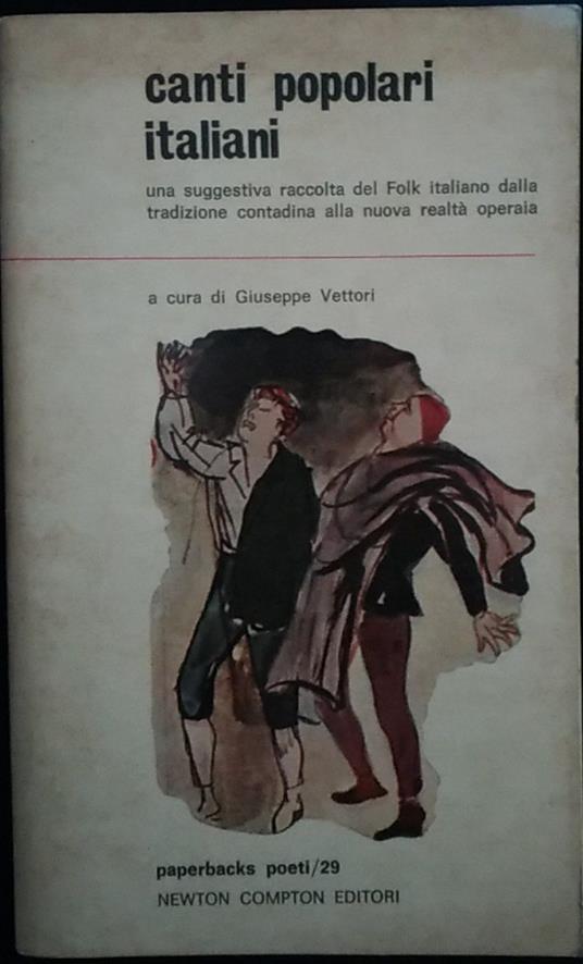 Canti popolari italiani - Giuseppe Vettori - copertina