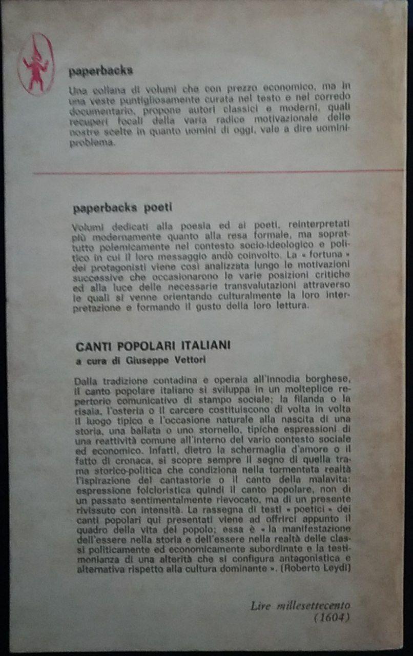 Canti popolari italiani