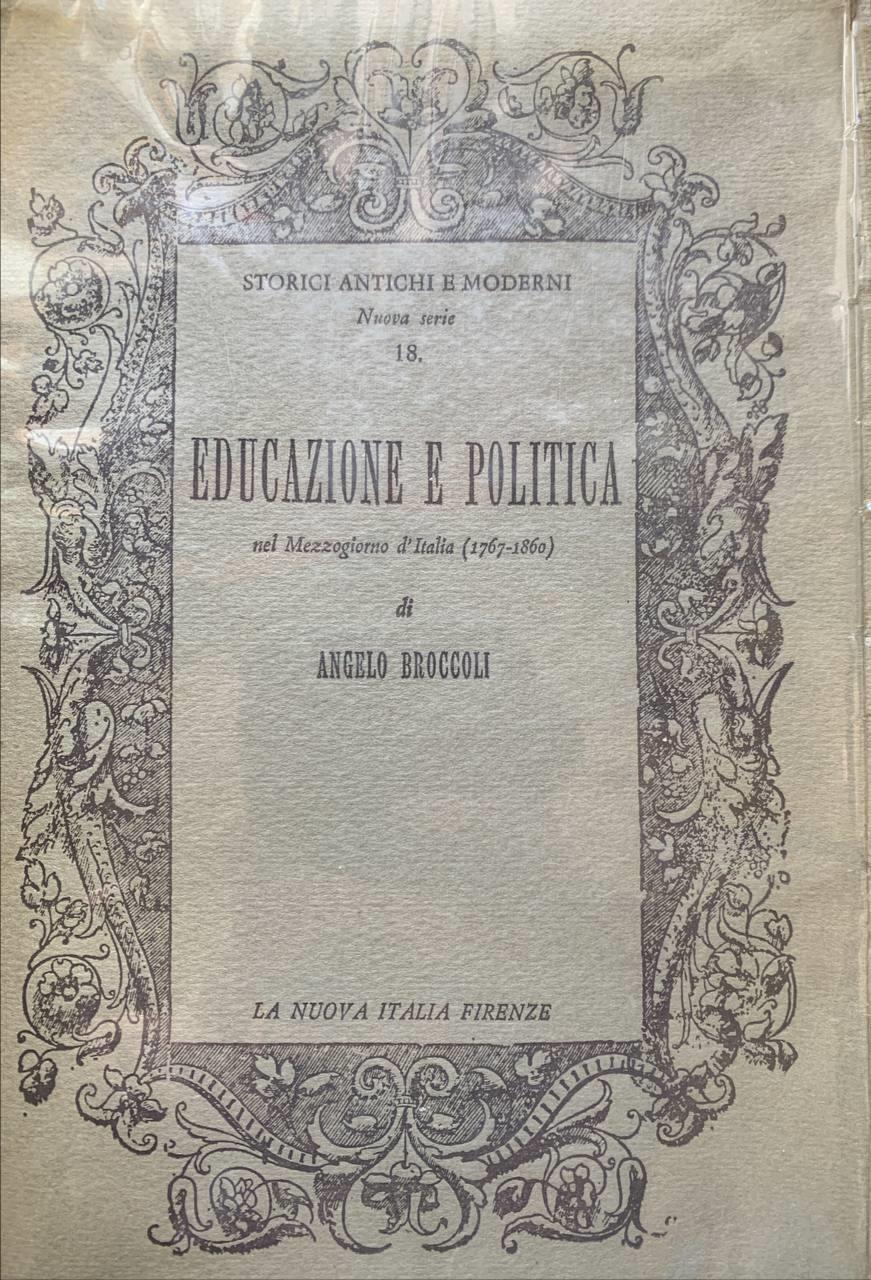 Educazione e politica nel Mezzogiorno d'Italia