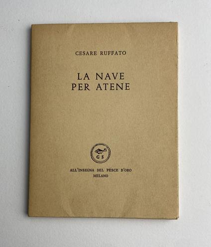 La nave per Atene - Cesare Ruffato - copertina