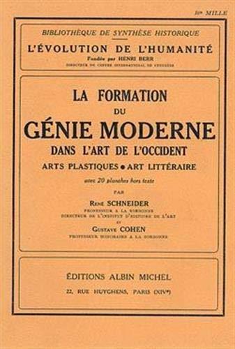 La Formation du génie moderne dans l'art de l'Occident: Arts plastiques et art littéraire - copertina